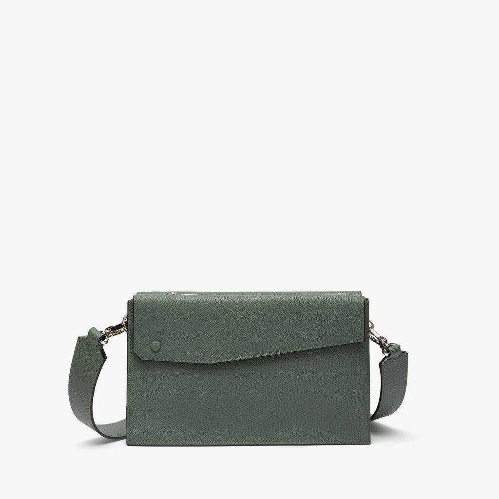 Valextra Borsa a tracolla da Uomo in Pelle Verde | Valextra Pocket