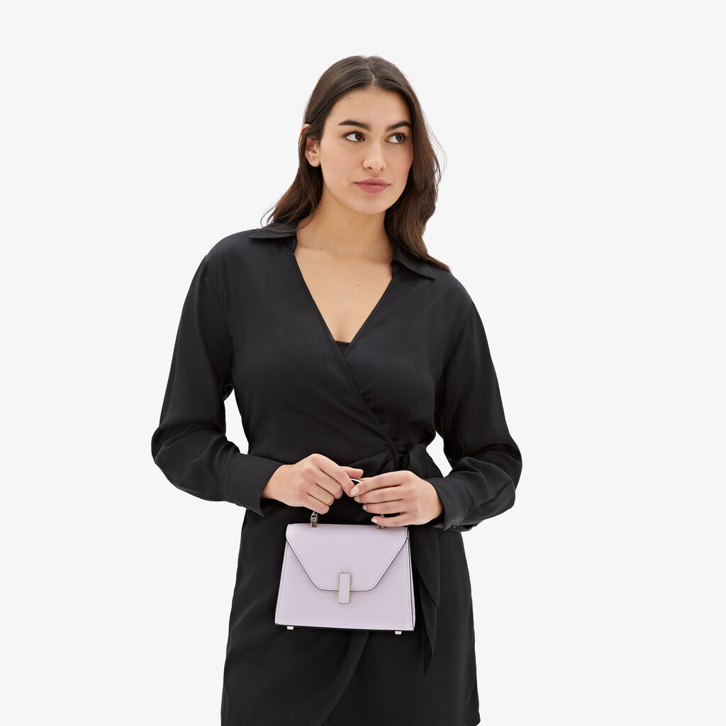 Valextra Borsa A Tracolla Donna Di Lusso In Pelle Lilla | Valextra Iside