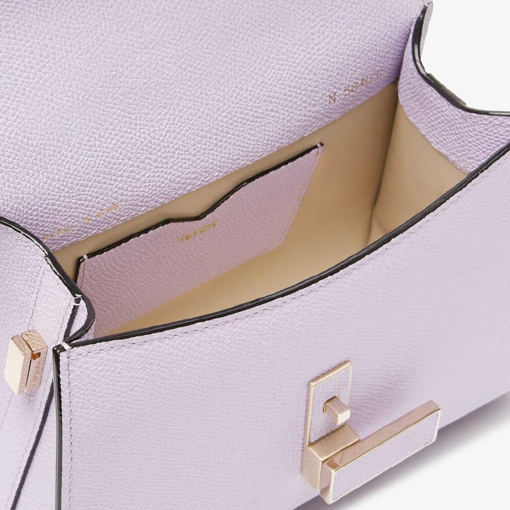 Valextra Borsa A Tracolla Donna Di Lusso In Pelle Lilla | Valextra Iside