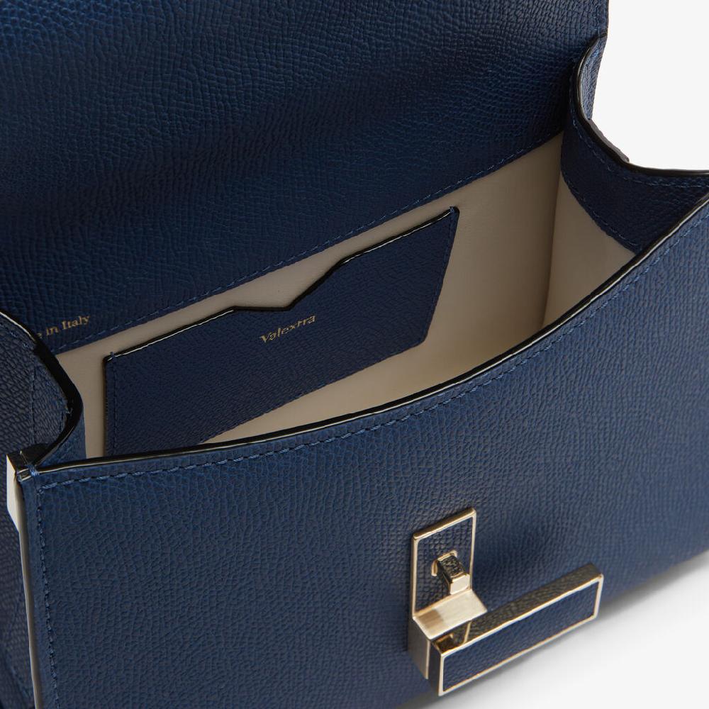 Valextra Borsa A Tracolla Donna In Pelle Blu Zaffiro | Valextra Iside