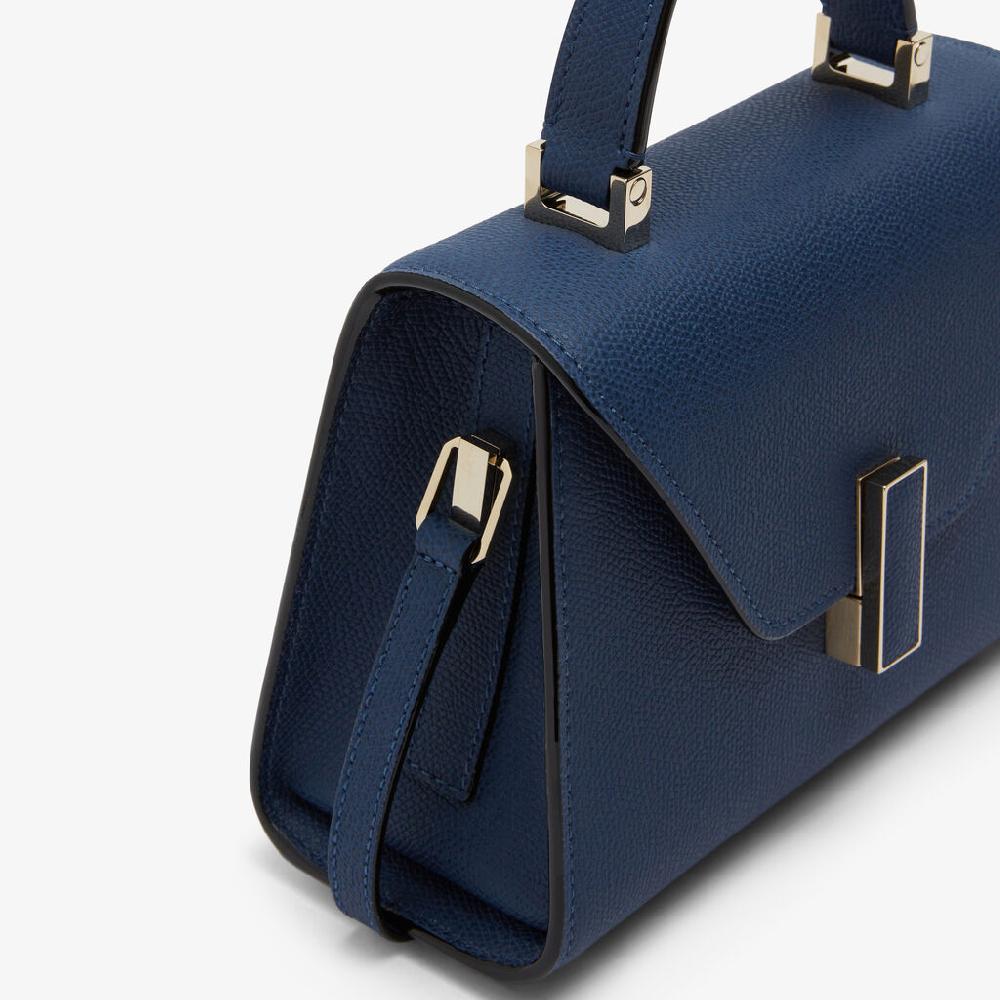 Valextra Borsa A Tracolla Donna In Pelle Blu Zaffiro | Valextra Iside