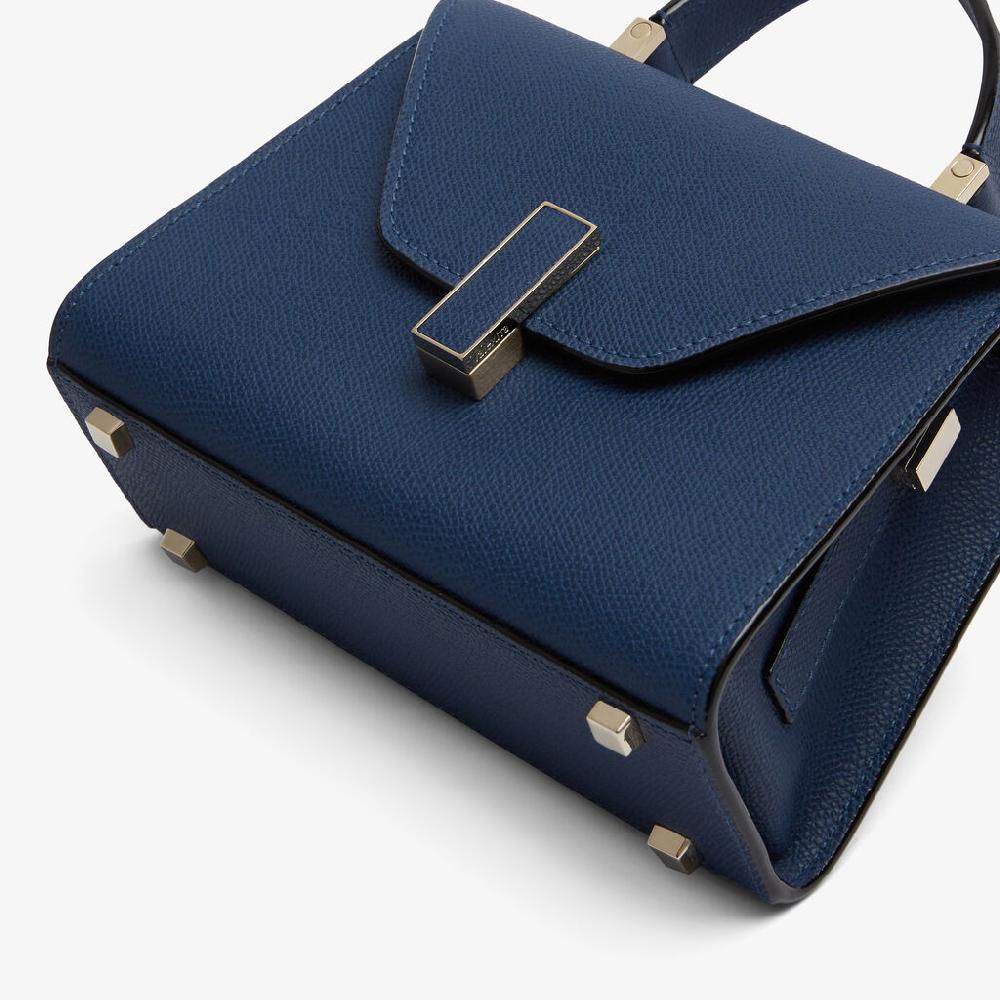 Valextra Borsa A Tracolla Donna In Pelle Blu Zaffiro | Valextra Iside