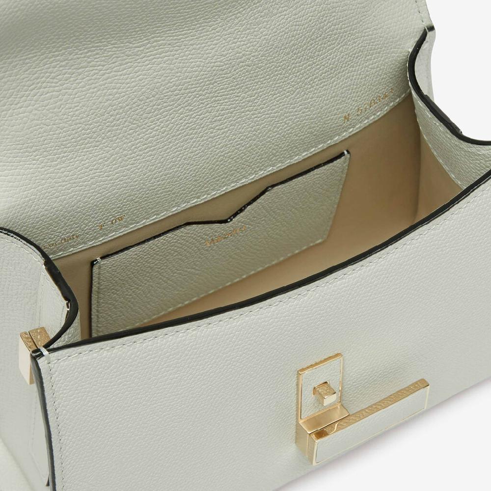 Valextra Borsa A Tracolla Donna In Pelle Rigida Bianca | Valextra Iside