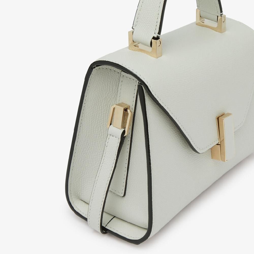 Valextra Borsa A Tracolla Donna In Pelle Rigida Bianca | Valextra Iside