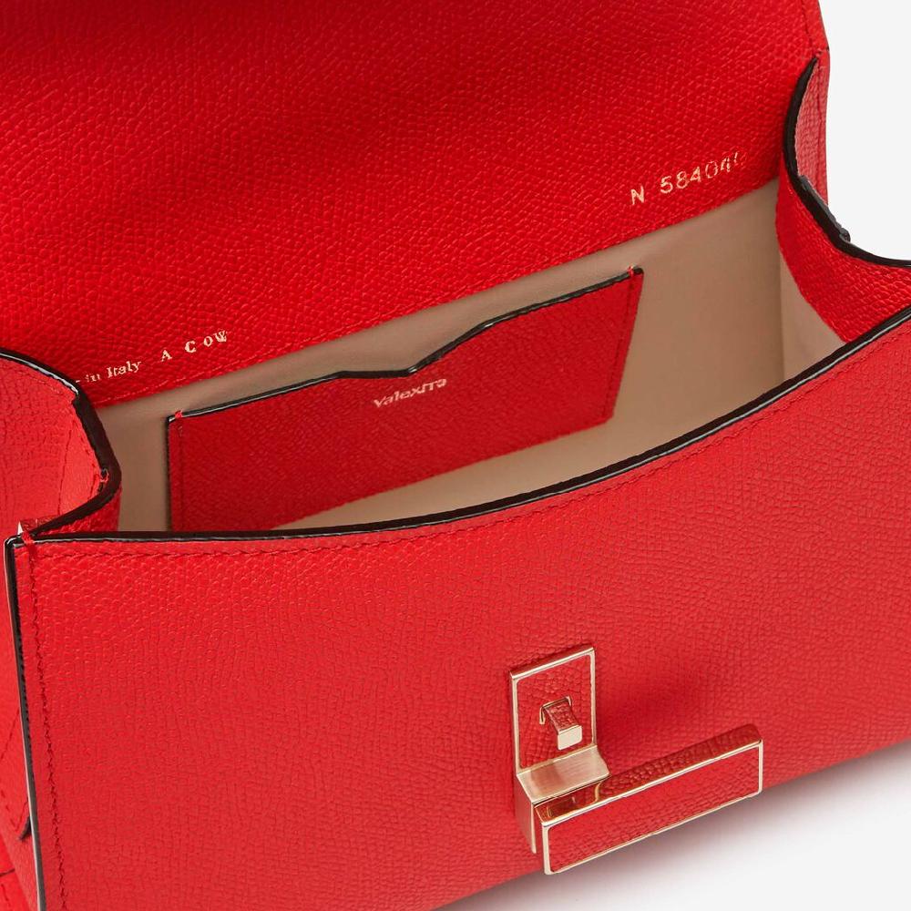 Valextra Borsa A Tracolla Donna In Pelle Rossa Cremisi | Valextra Iside