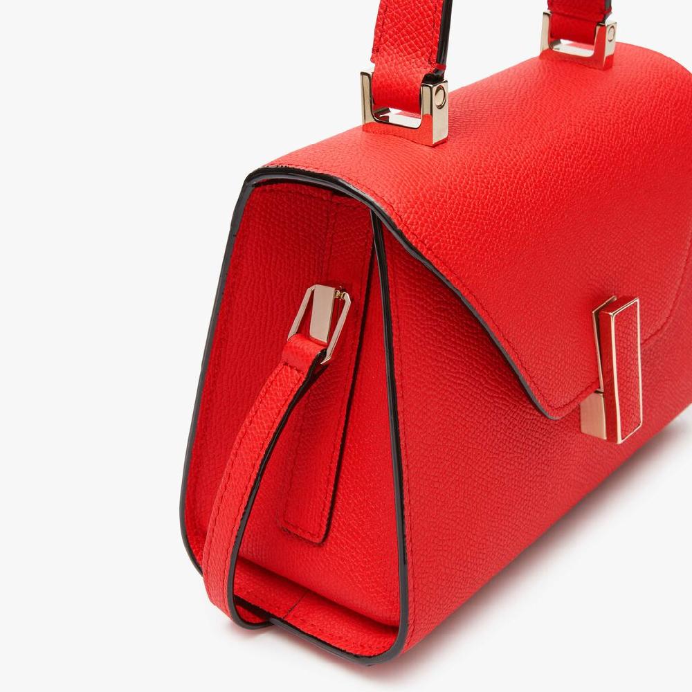 Valextra Borsa A Tracolla Donna In Pelle Rossa Cremisi | Valextra Iside