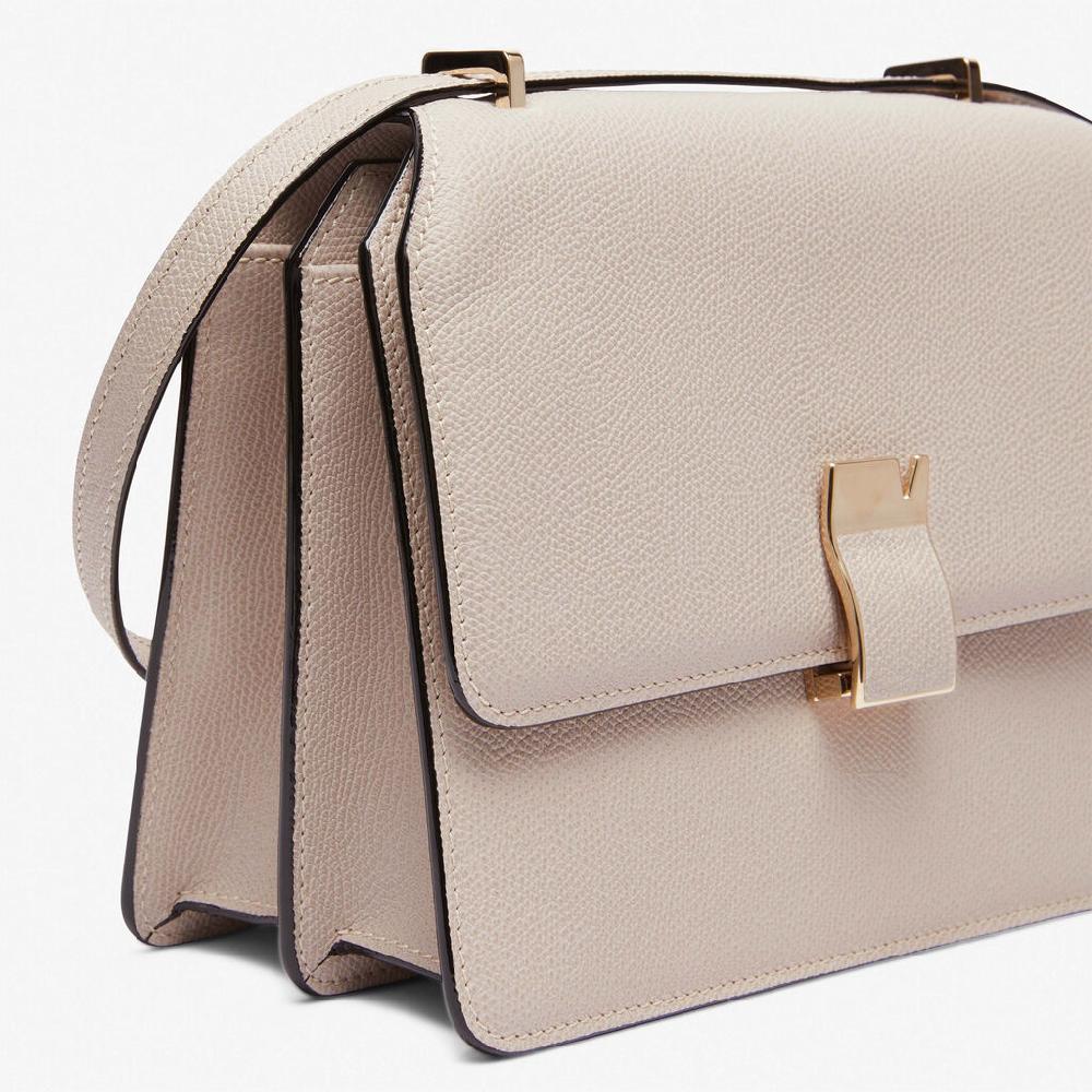 Valextra Borsa A Tracolla Media In Pelle Rosa Nude | Valextra NoLo