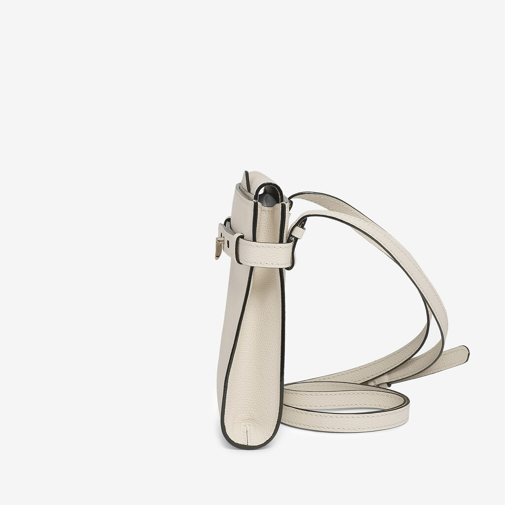 Valextra Borsa A Tracolla Micro In Pelle Bianca | Valextra Brera