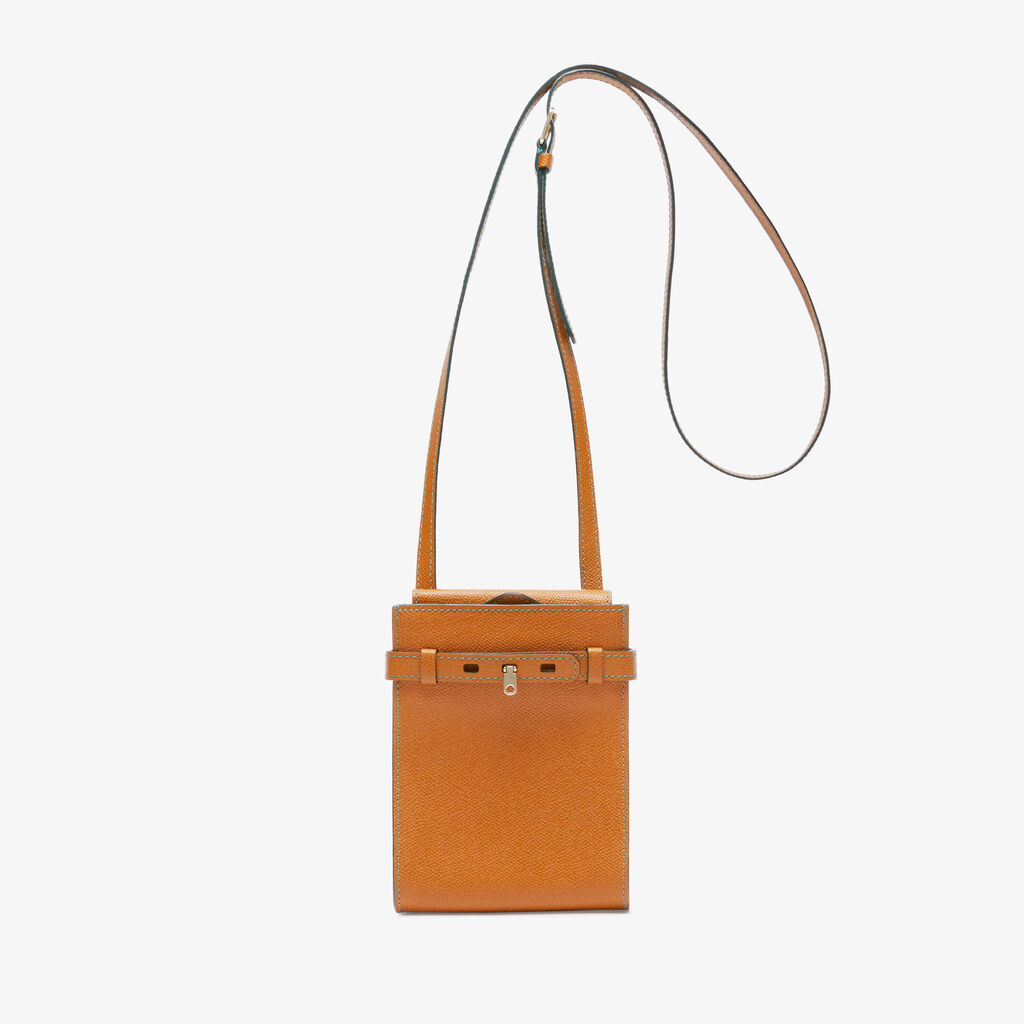 Valextra Borsa a tracolla Micro in Pelle Marrone | Valextra Brera