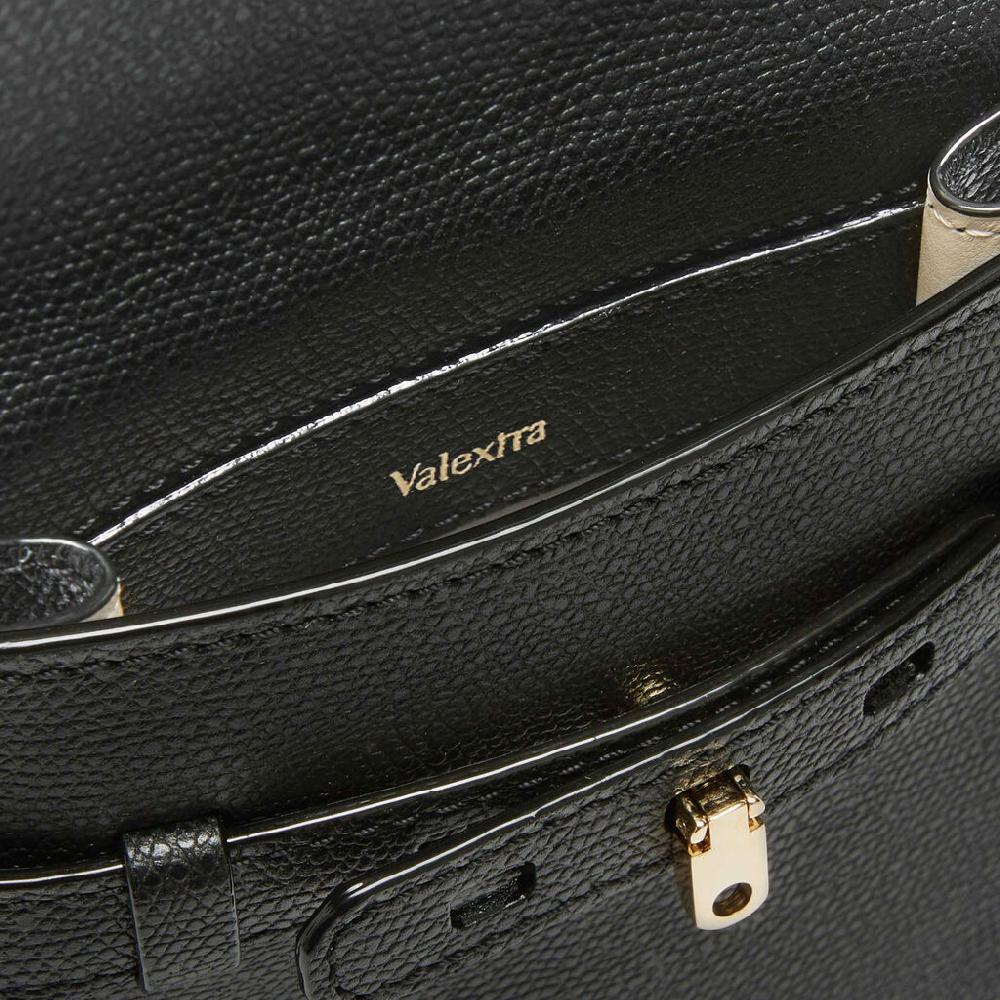 Valextra Borsa A Tracolla Micro In Pelle Nera | Valextra Brera