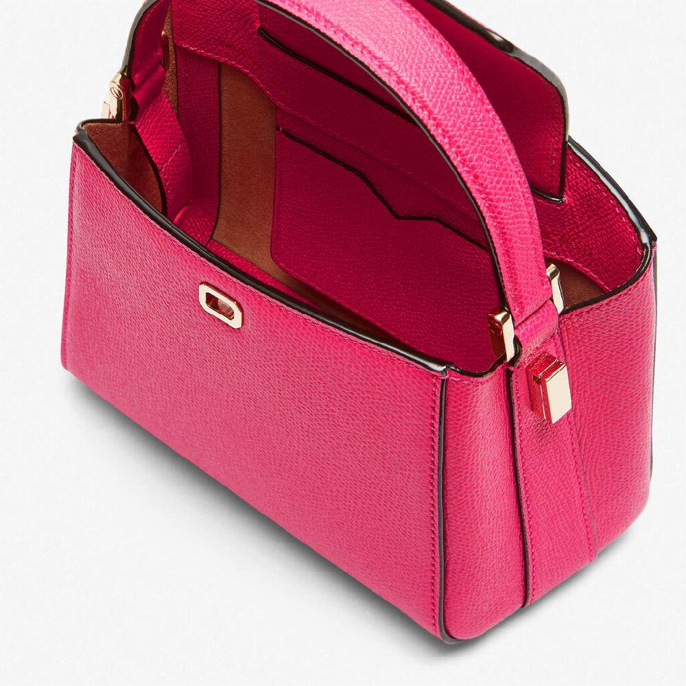 Valextra Borsa A Tracolla Micro In Pelle Rosa Fucsia | Valextra Brera