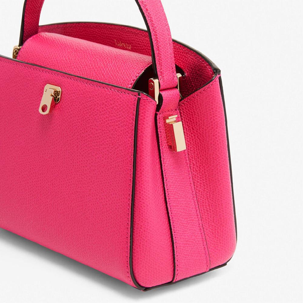 Valextra Borsa A Tracolla Micro In Pelle Rosa Fucsia | Valextra Brera