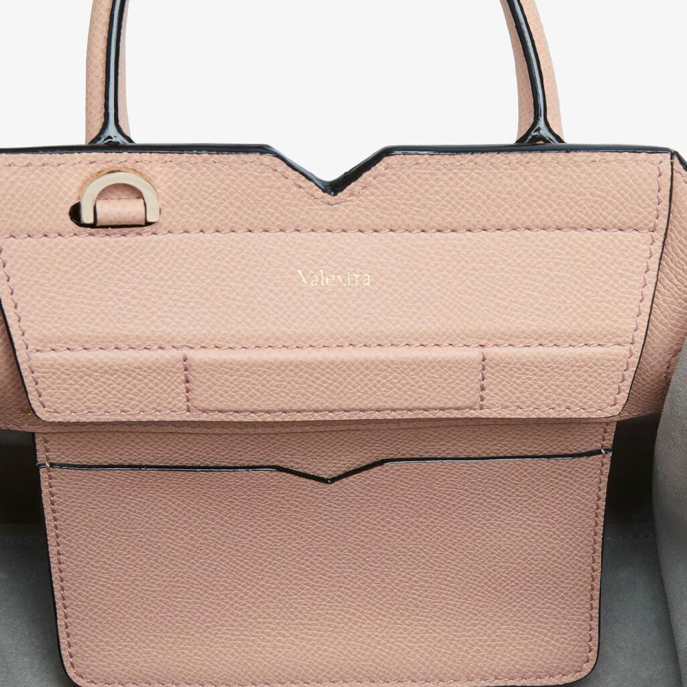 Valextra Borsa A Tracolla Milano Micro | Pelle Di Vitello Millepunte Soft | Rosa Bonne Mine | Valextra