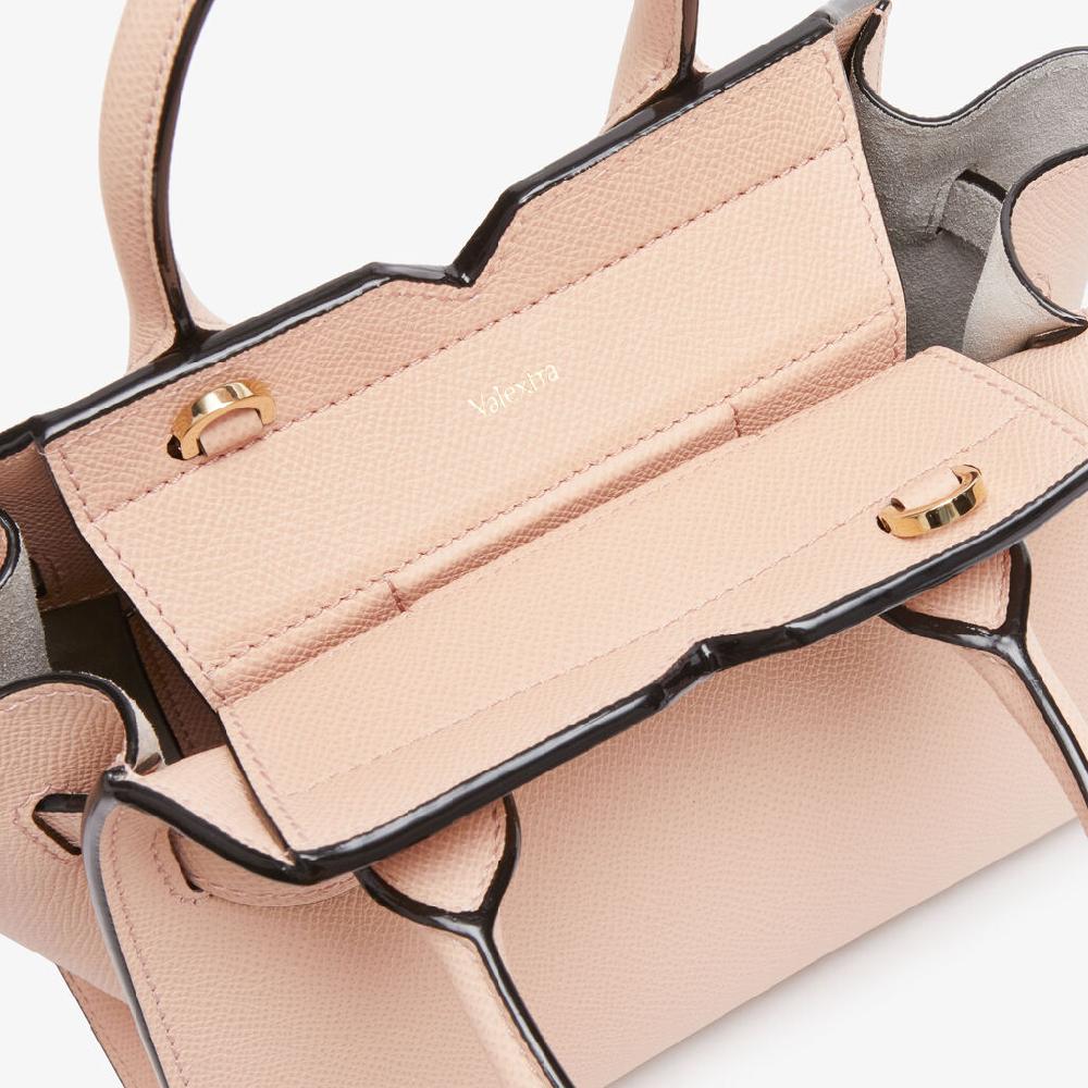 Valextra Borsa A Tracolla Milano Micro | Pelle Di Vitello Millepunte Soft | Rosa Bonne Mine | Valextra