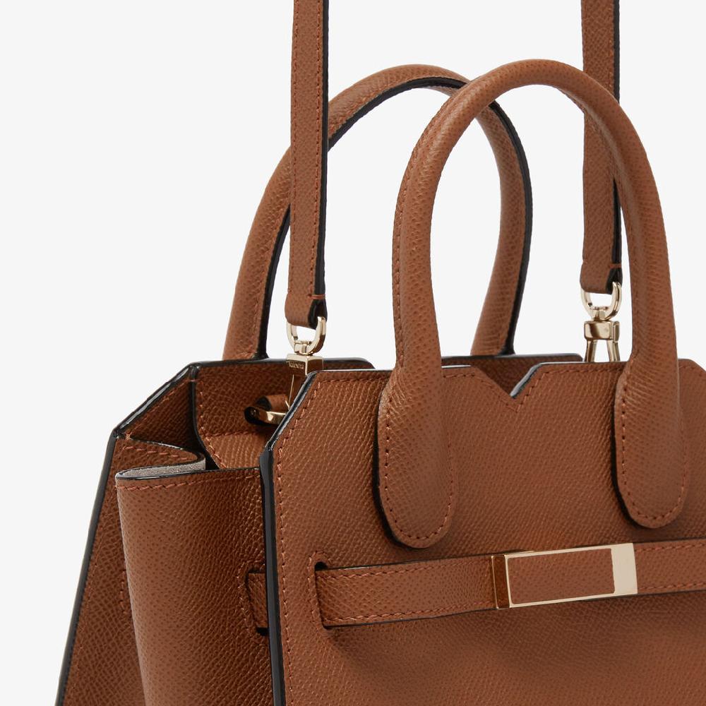 Valextra Borsa A Tracolla Milano Micro | Pelle Di Vitello Millepunte Soft | Marrone Cioccolato | Valextra