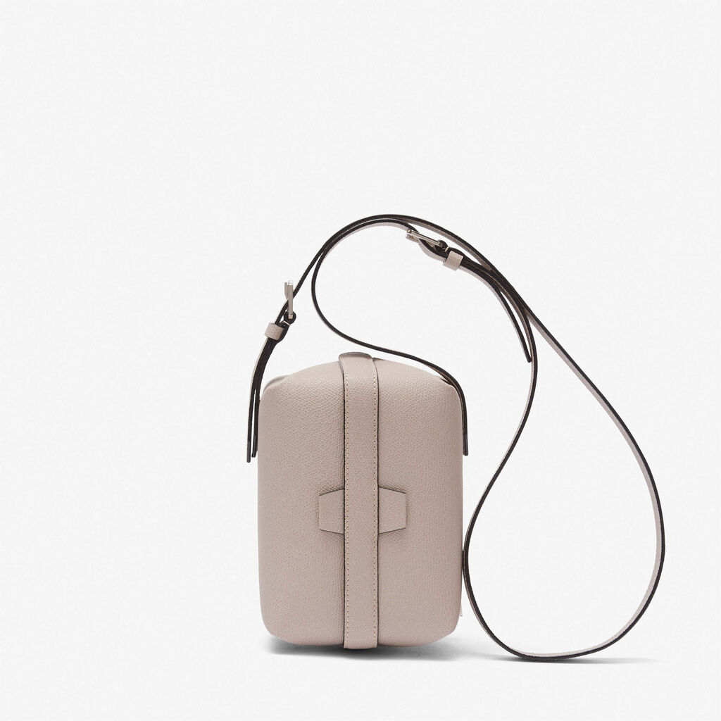 Valextra Borsa a tracolla Mini in Pelle Rosa Nude | Valextra Tric Trac