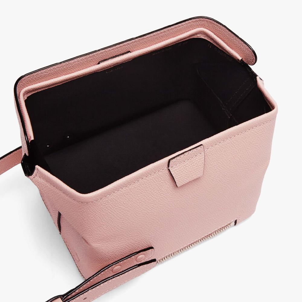 Valextra Borsa A Tracolla Mini In Pelle Rosa | Valextra Tric Trac