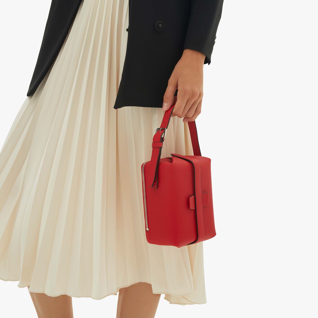 Valextra Borsa A Tracolla Piccola In Pelle Rossa | Valextra Tric Trac