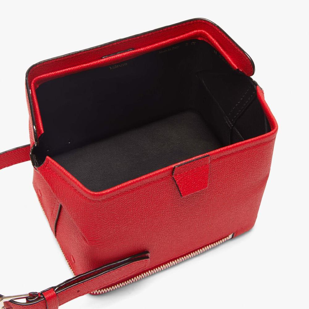 Valextra Borsa A Tracolla Piccola In Pelle Rossa | Valextra Tric Trac