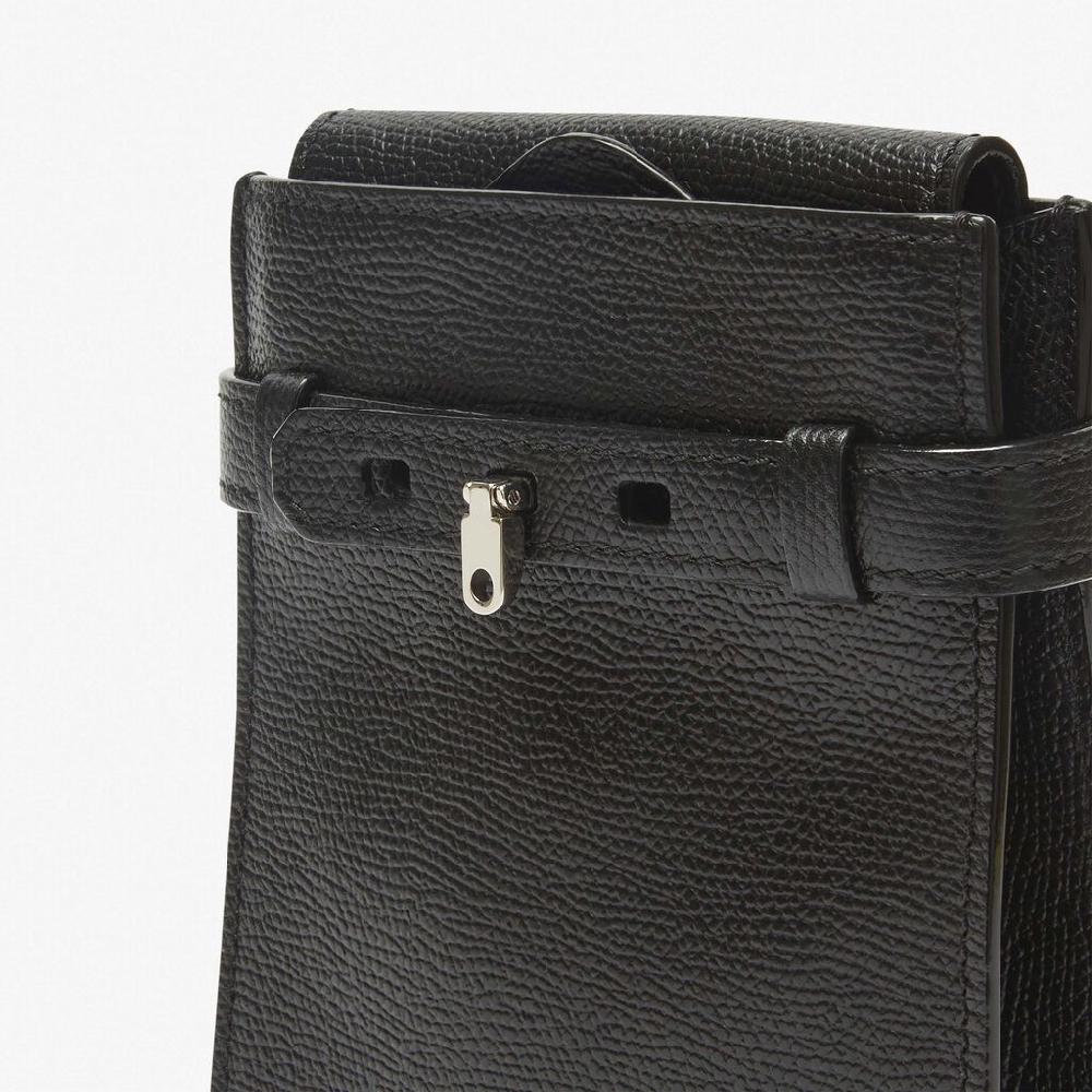 Valextra Borsa A Tracolla Slim Micro In Pelle Nera | Valextra Brera