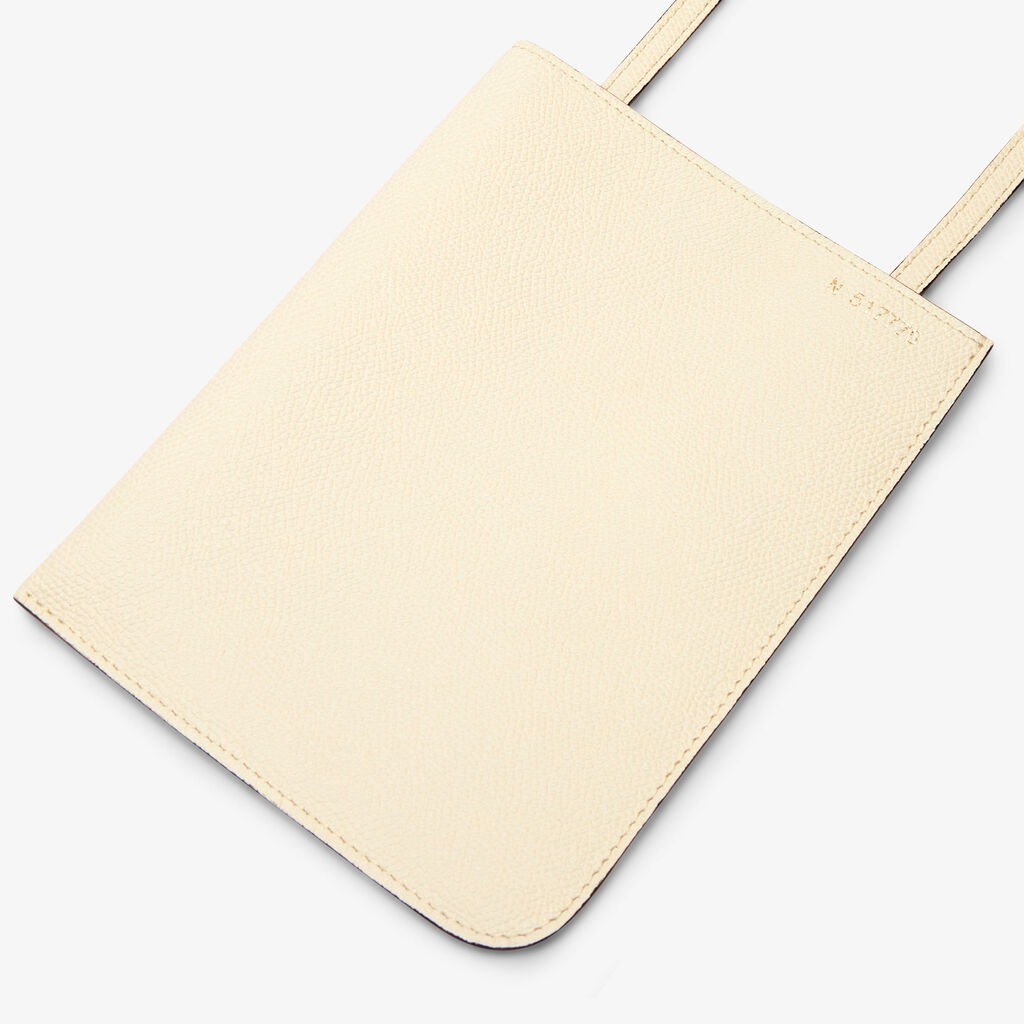 Valextra Borsa A Tracolla Sottile In Pelle Bianca | Valextra Soft