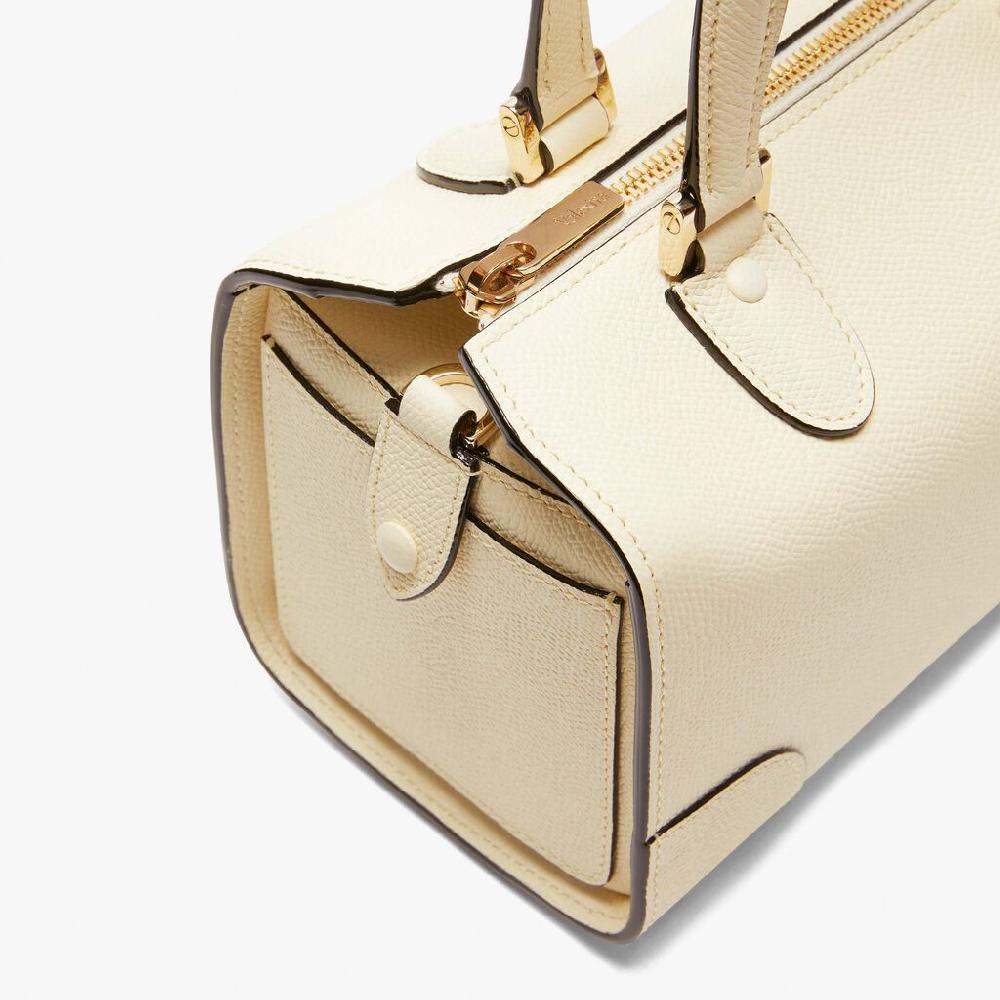 Valextra Borsa Bauletto Compatta In Pelle Bianca | Valextra Babila