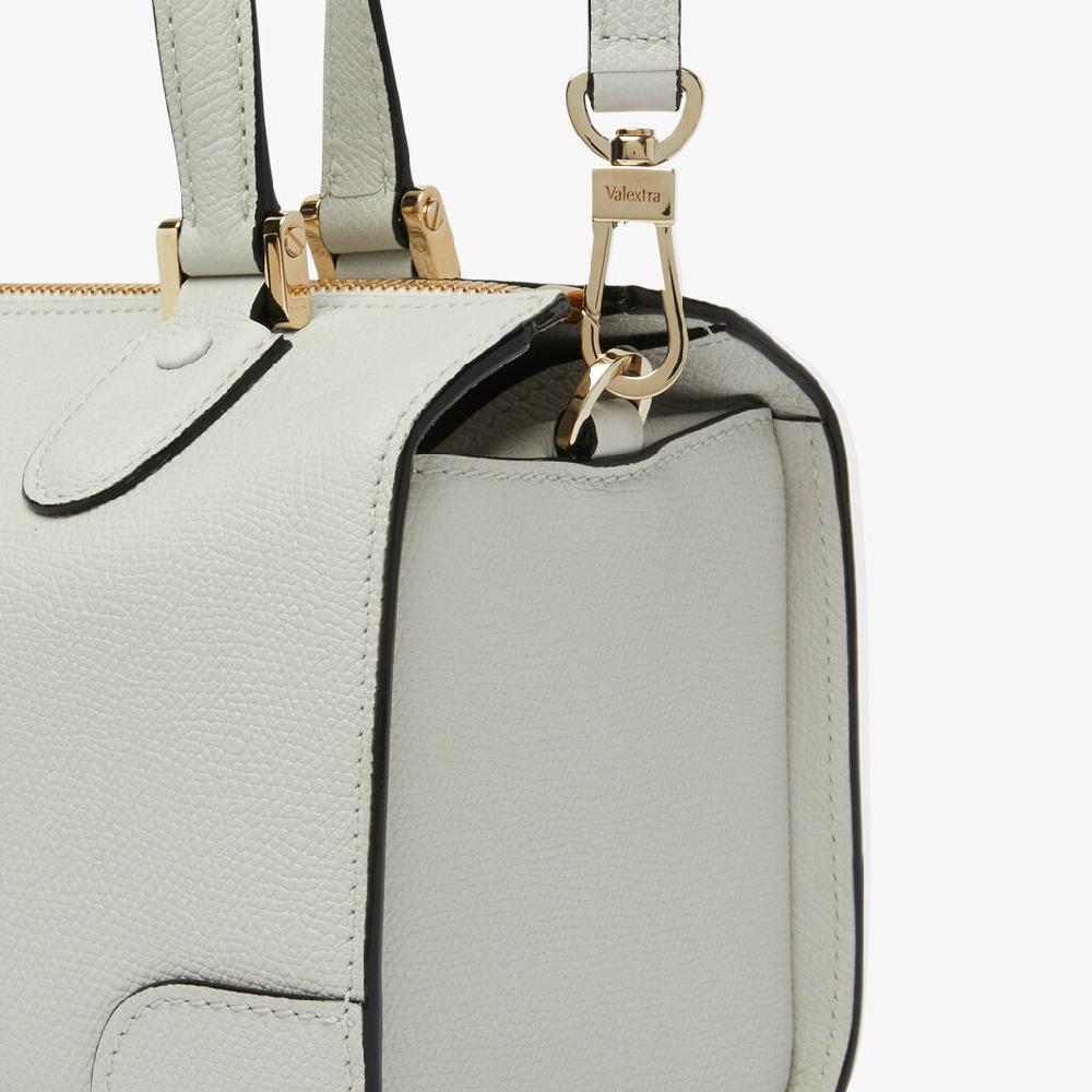 Valextra Borsa Bauletto Da Donna Di Lusso In Pelle Bianca | Valextra Babila