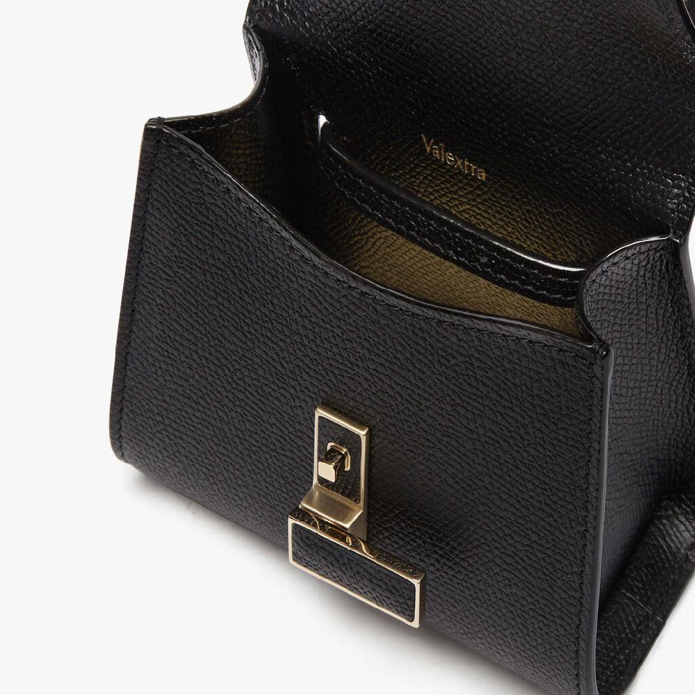 Valextra Borsa Cintura Compatta Da Donna In Pelle Nera | Valextra Iside