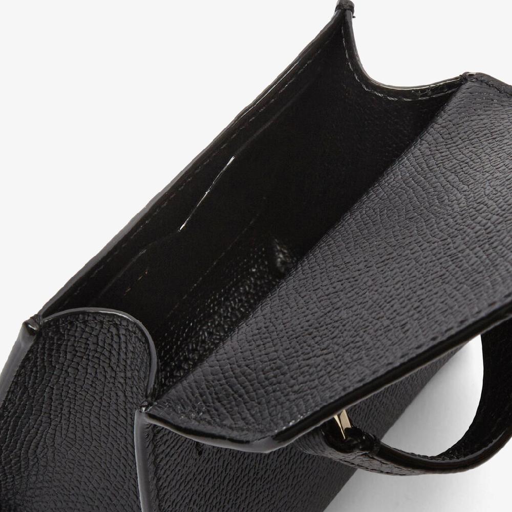 Valextra Borsa Cintura Compatta Da Donna In Pelle Nera | Valextra Iside