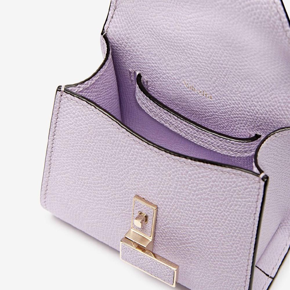 Valextra Borsa Cintura Da Donna Di Lusso In Pelle Lilla | Valextra Iside