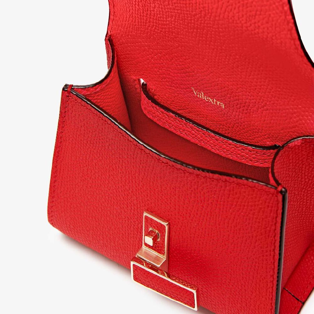 Valextra Borsa Cintura Da Donna In Pelle Rossa Cremisi | Valextra Iside