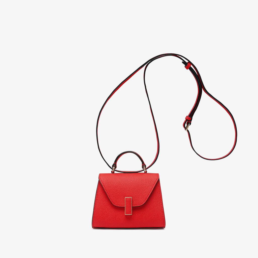 Valextra Borsa Cintura Da Donna In Pelle Rossa Cremisi | Valextra Iside