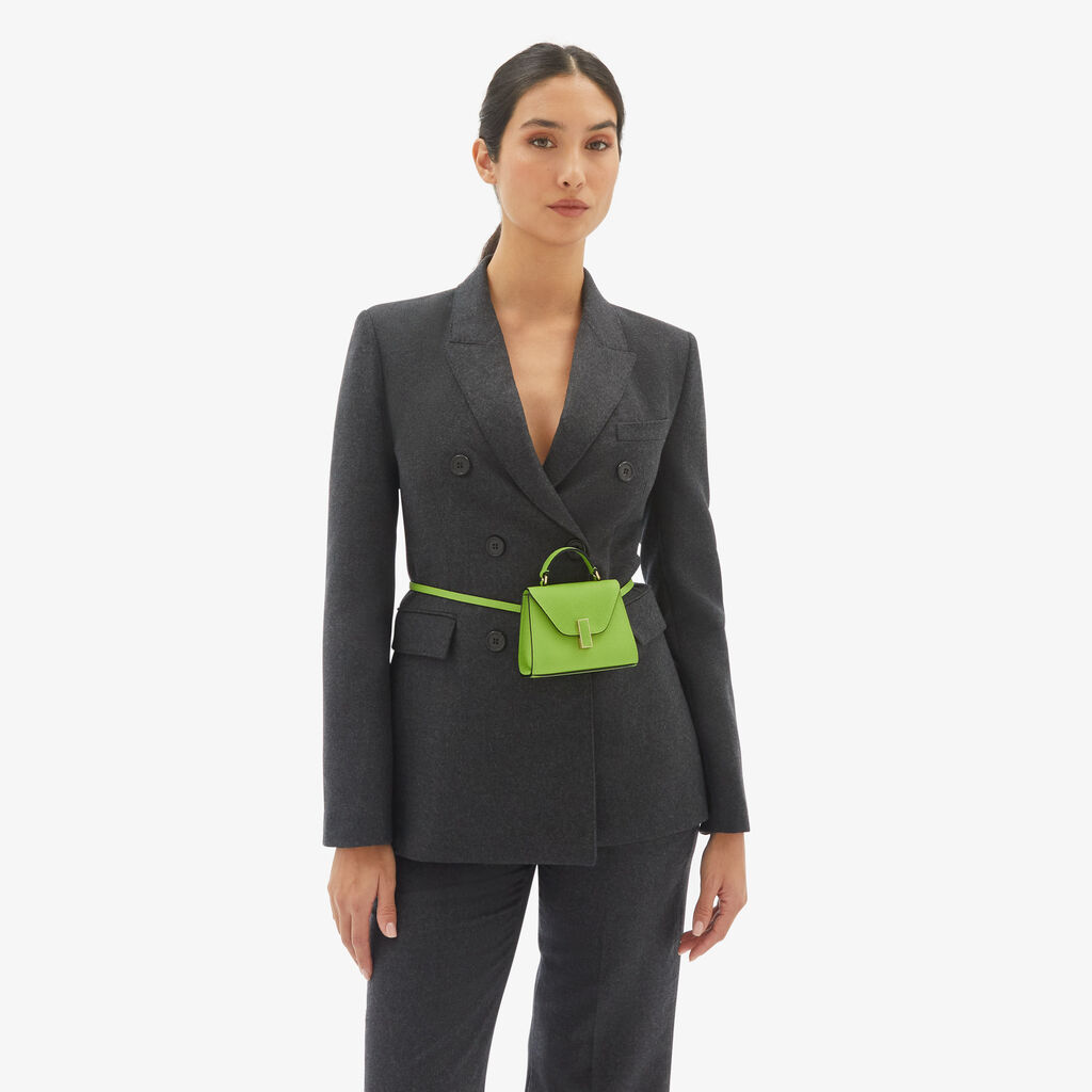 Valextra Borsa Cintura Da Donna In Pelle Verde | Valextra Iside