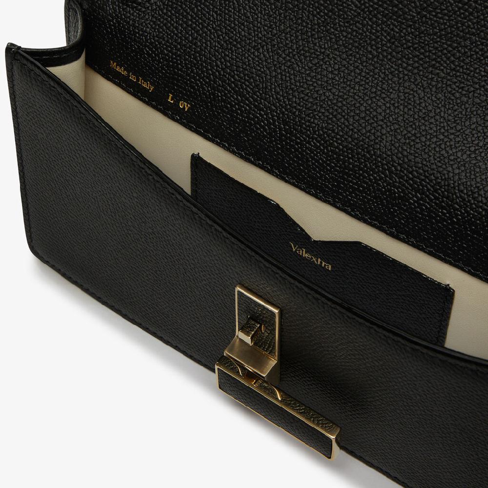 Valextra Borsa Clutch Semplice In Pelle Nera | Valextra Iside