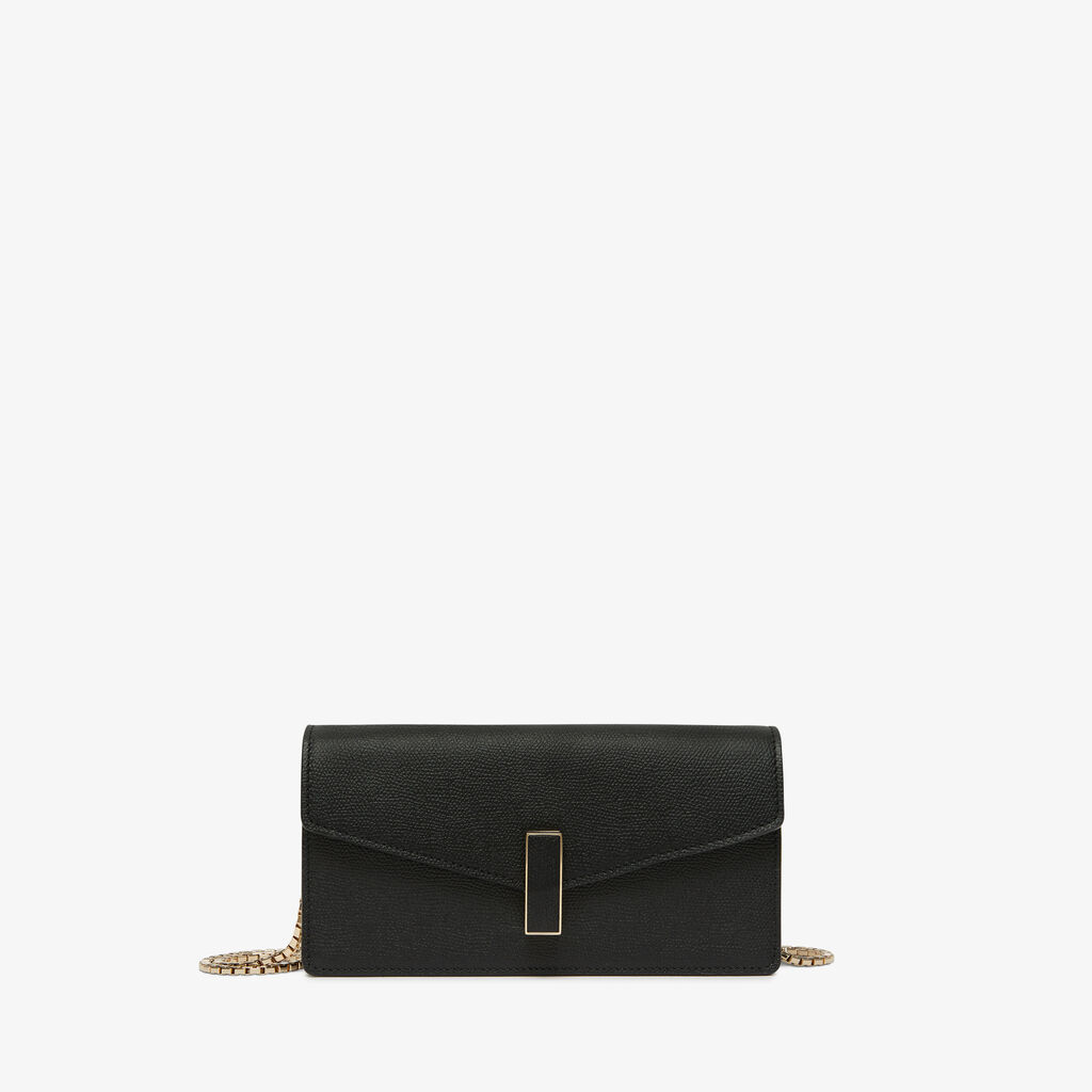 Valextra Borsa clutch semplice in Pelle Nera | Valextra Iside