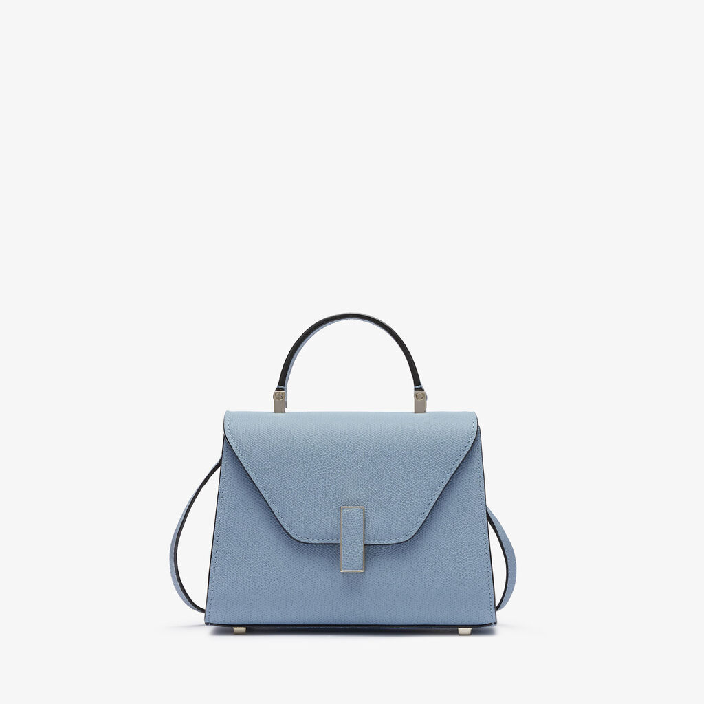 Valextra Borsa da Donna di Lusso in Pelle Azzurra rigida | Valextra Iside