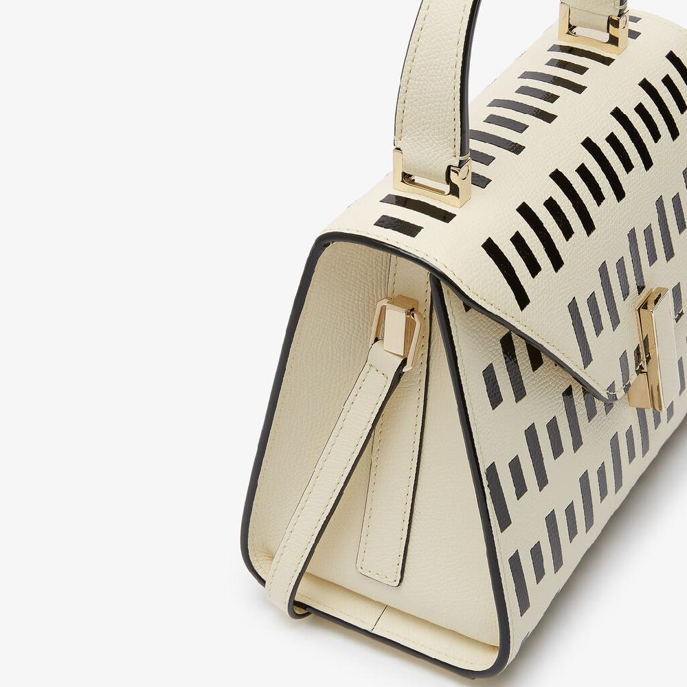 Valextra Borsa Da Donna Di Lusso In Pelle Bianca E Nera | Valextra Iside