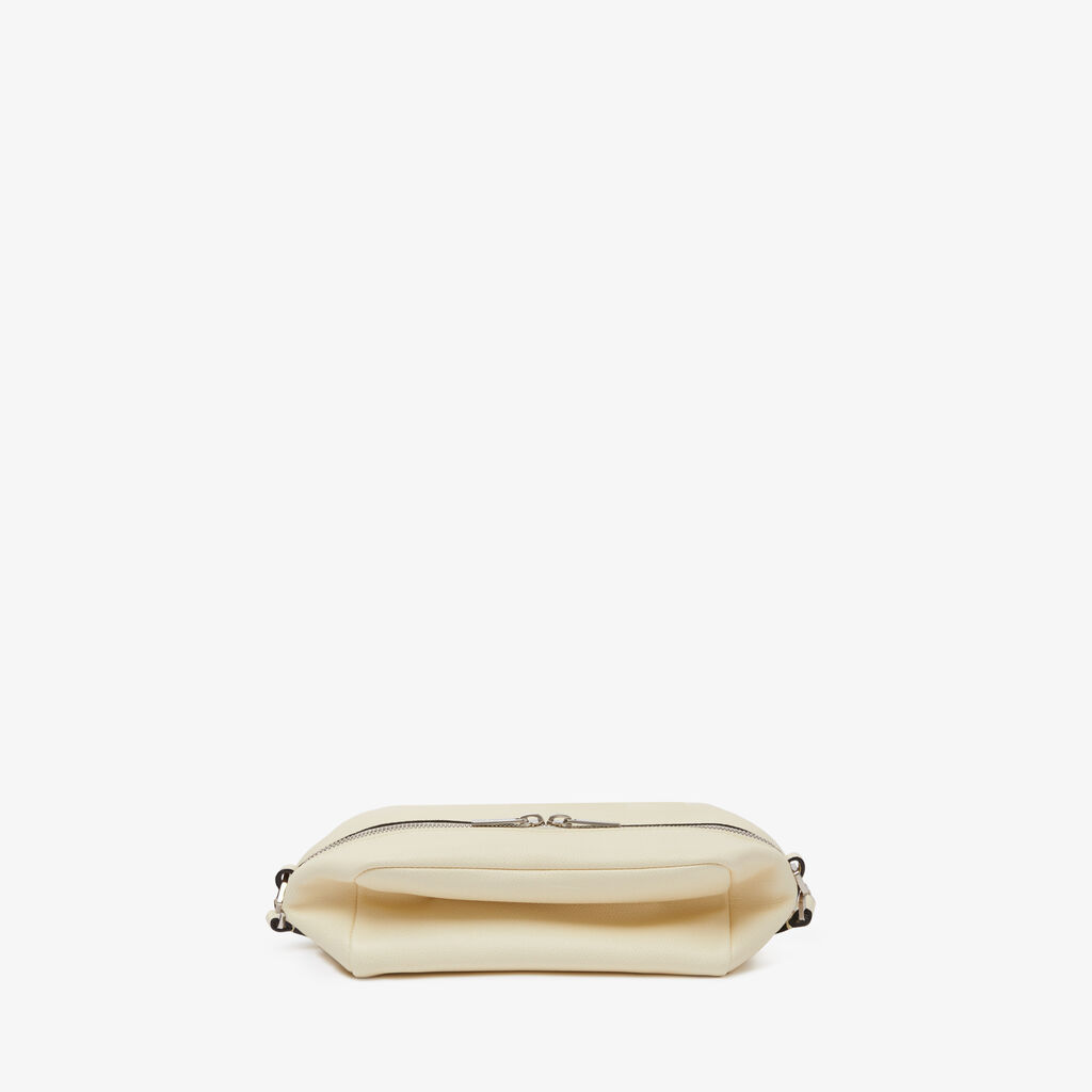 Valextra Borsa Origami Mini da Uomo in Pelle Bianca | Valextra