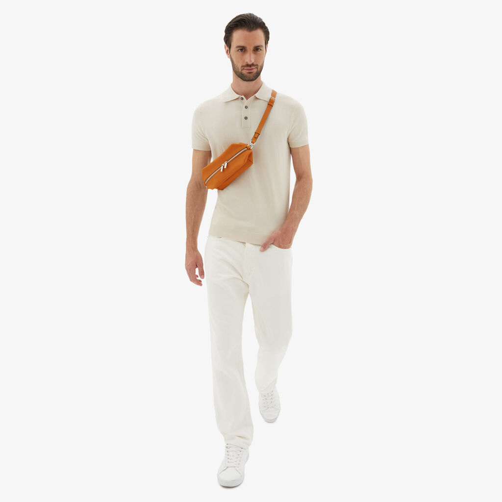 Valextra Borsa Origami Mini Da Uomo In Pelle Marrone | Valextra