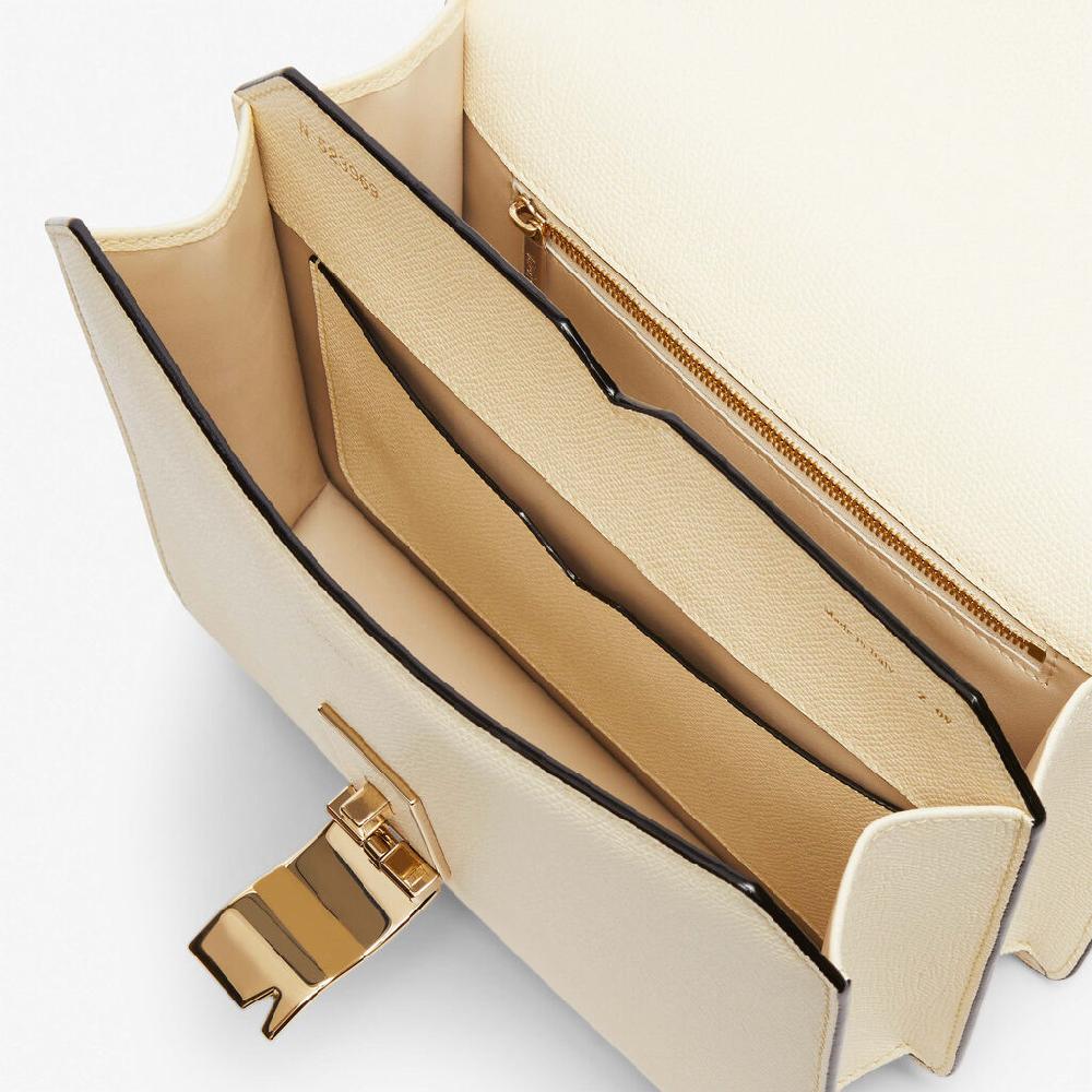 Valextra Borsa Postina Media In Pelle Bianca | Valextra NoLo