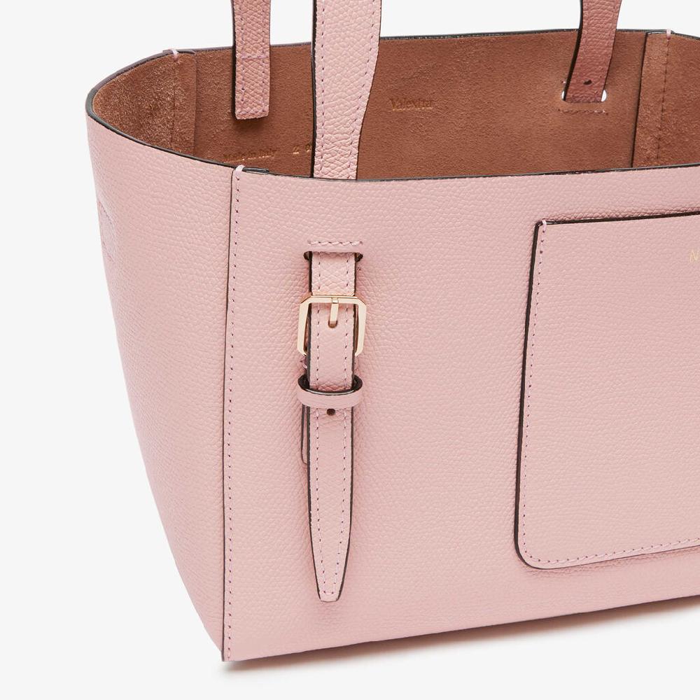 Valextra Borsa Secchiello Da Donna Di Lusso In Pelle Rosa | Valextra Soft