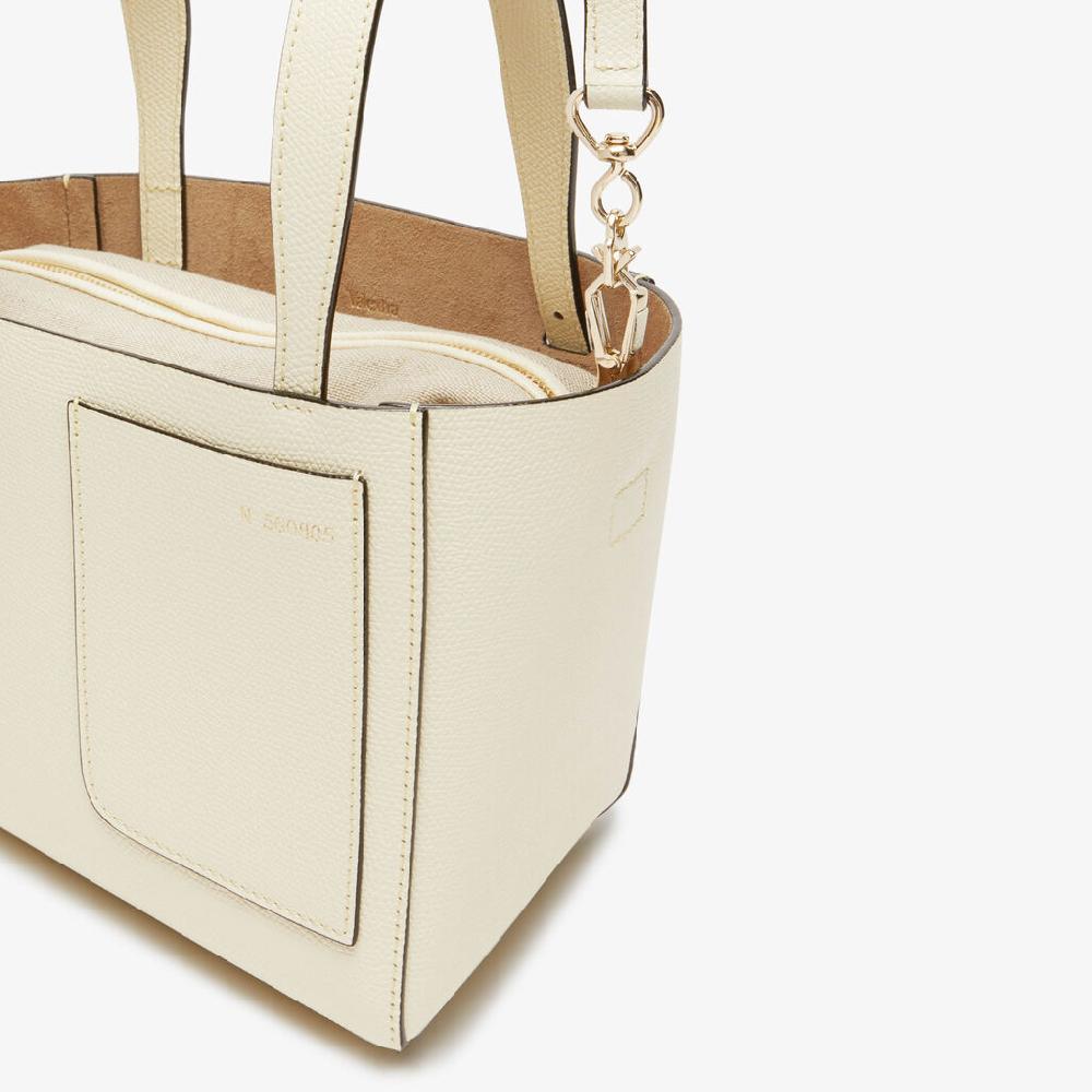 Valextra Borsa Secchiello Da Donna In Pelle Bianca | Valextra Soft