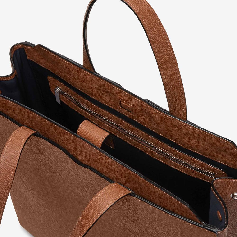 Valextra Borsa Shopping Uomo Di Lusso In Pelle Marrone | Valextra V-Line