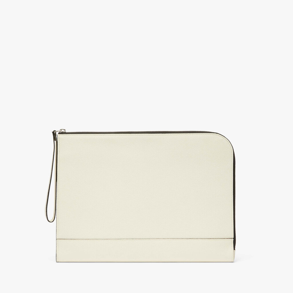 Valextra Borsa sottobraccio portadocumenti in Pelle Bianca | Valextra