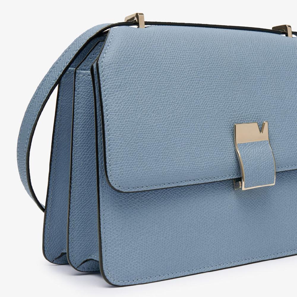 Valextra Borsa Tracolla Da Donna Di Lusso In Pelle Azzurra | Valextra