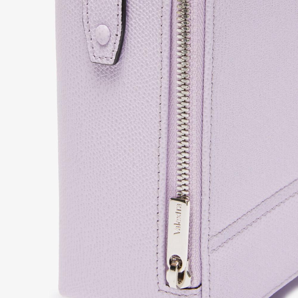 Valextra Borsa Tracolla Donna Di Lusso In Pelle Lilla | Valextra Tric Trac