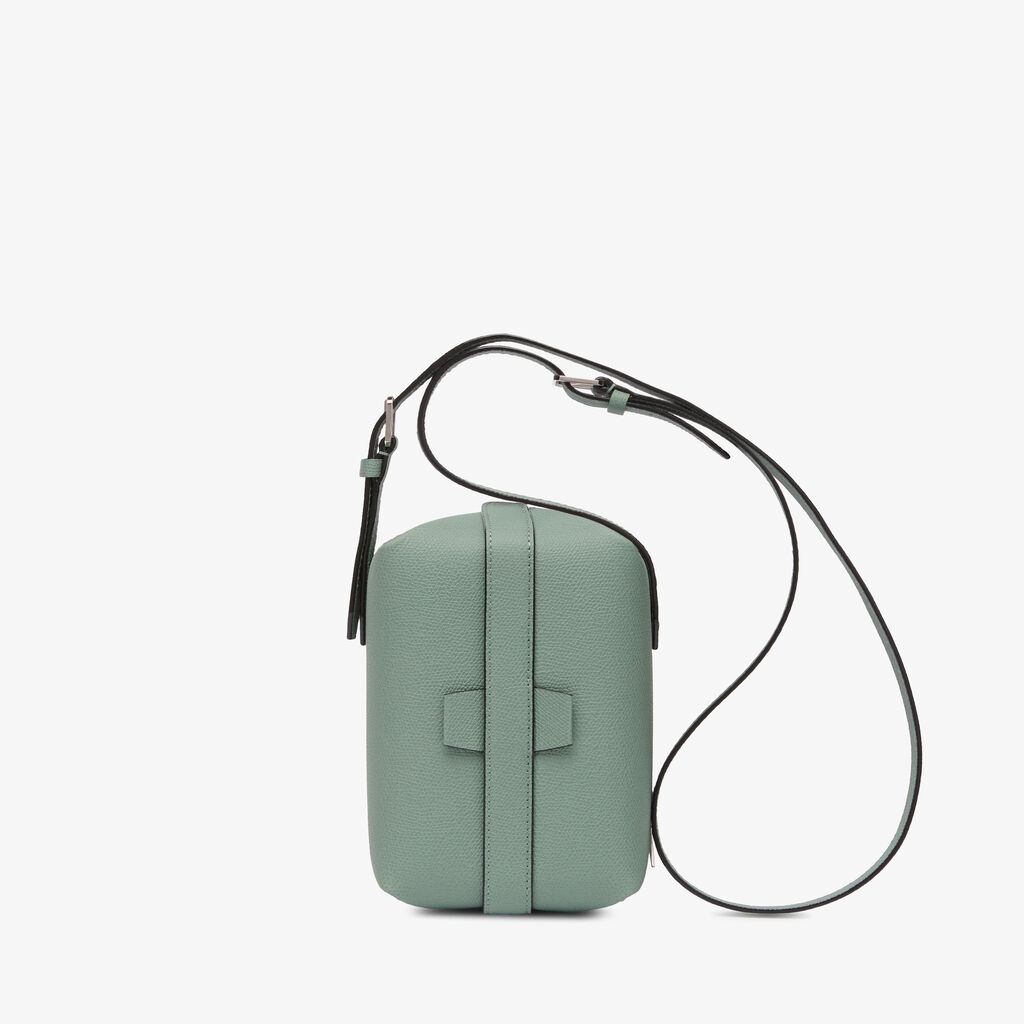 Valextra Borsa Tric Trac | Pelle di vitello Millepunte | Verde Eucalipto | Valextra