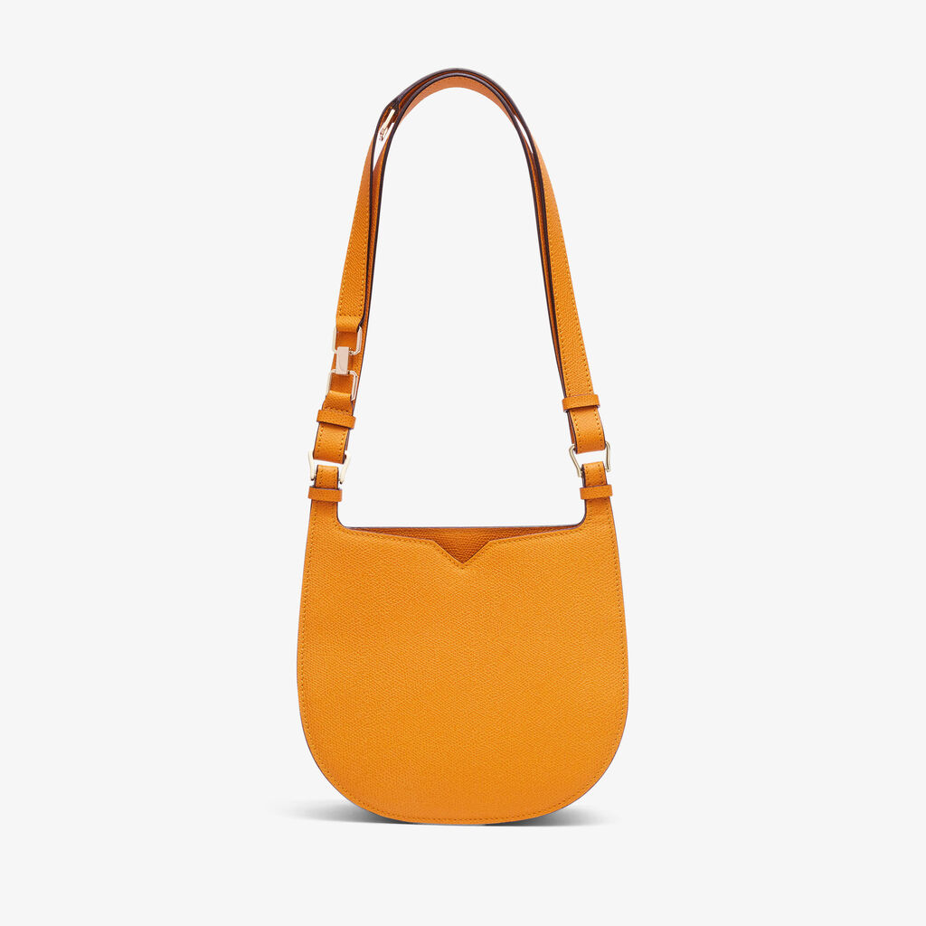 Valextra Borsa Weekend Mini compatta in Pelle Gialla | Valextra Hobo