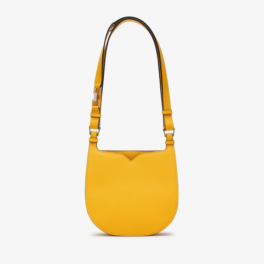 Valextra Borsa weekend Mini da Donna in Pelle Gialla | Valextra Hobo