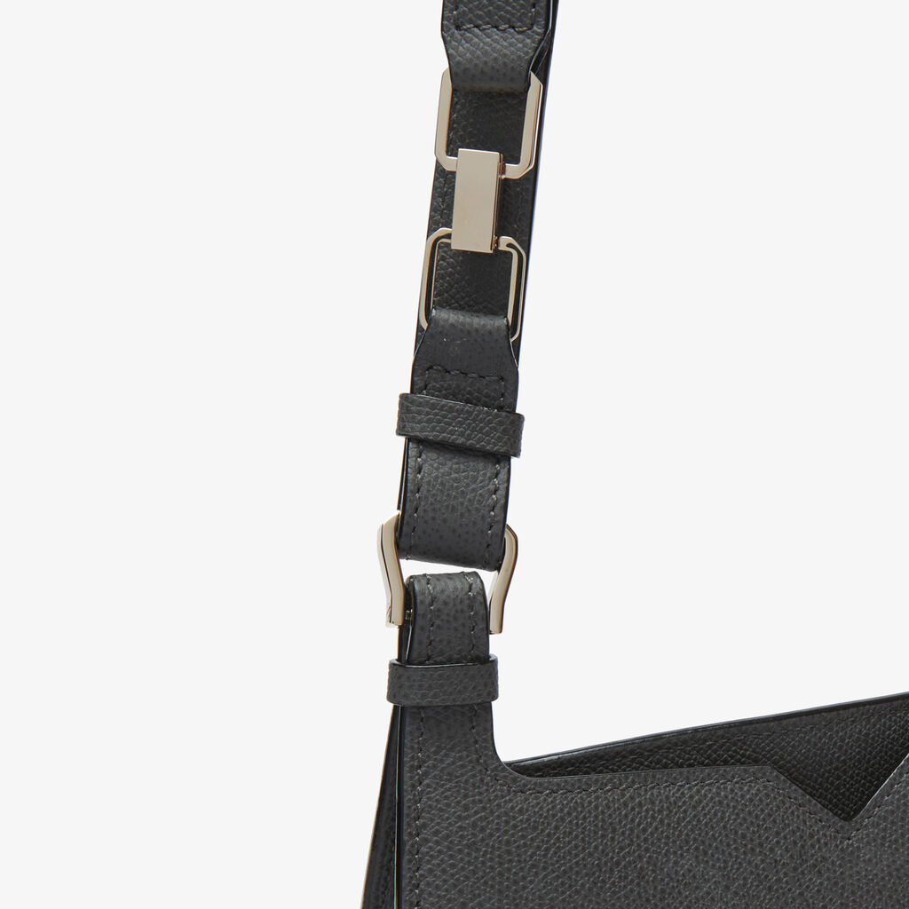 Valextra Borsa Weekend Mini Da Donna In Pelle Grigia | Valextra Hobo